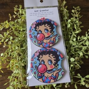 Cute Bubblegum Character Car Coasters